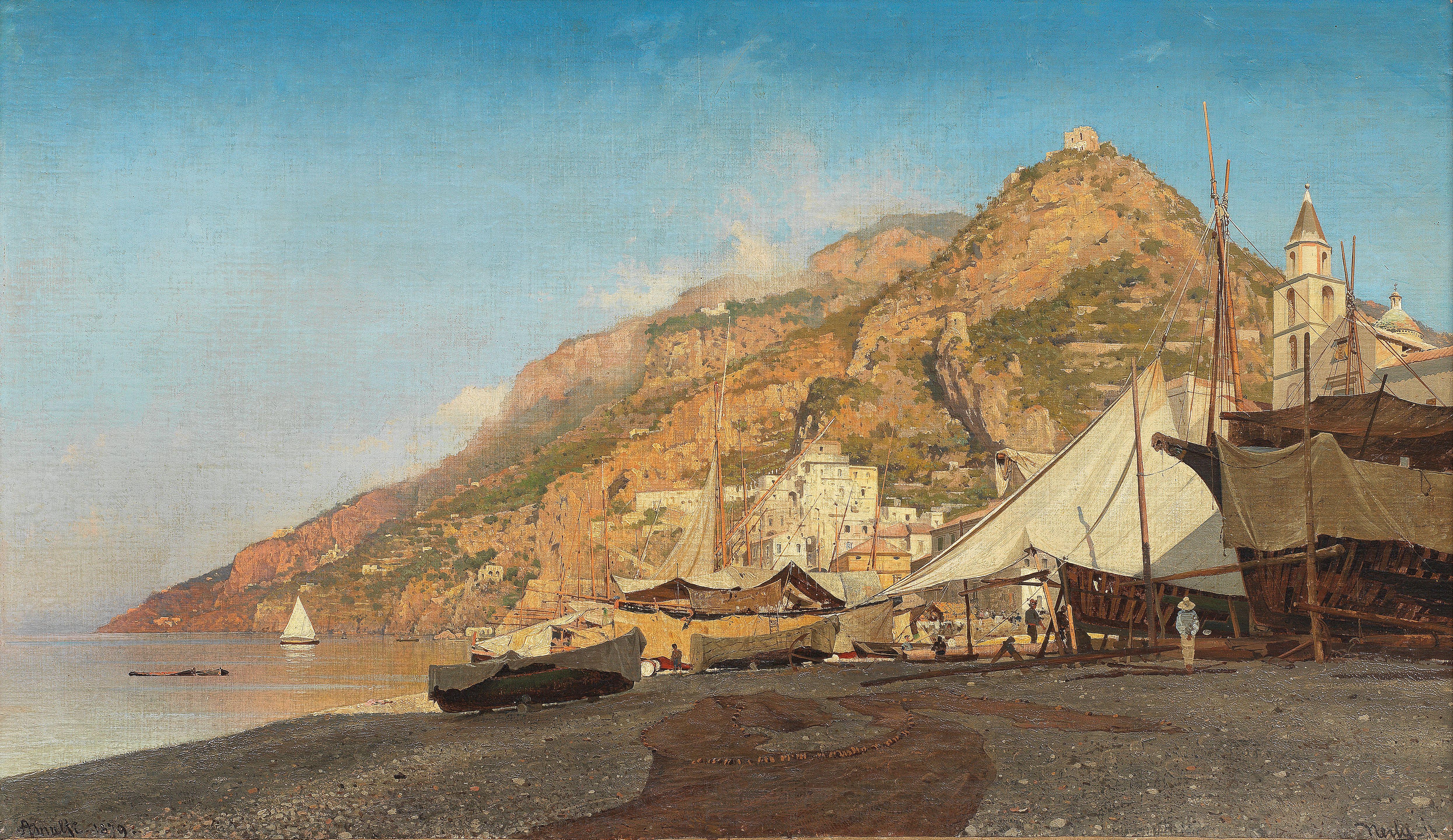 Friedrich Paul Nerly - Salerno, Amalfi coast