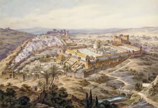 Friedrich Perlberg - A view of old Jerusalem