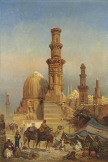 Friedrich Perlberg - Mosques and minarets in Cairo