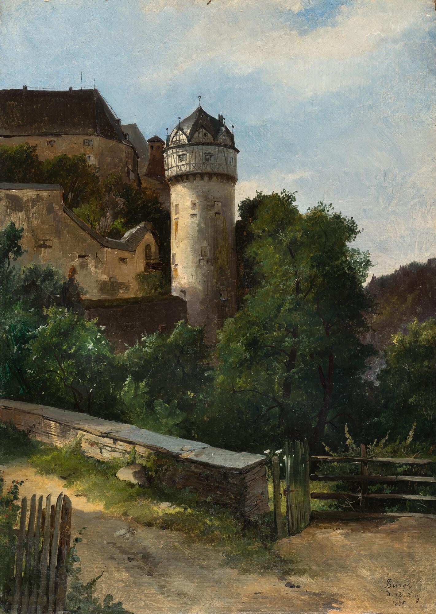 Friedrich Preller d. J. - Schloß Burgk an der Saale