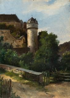 Friedrich Preller d. J. - Schloß Burgk an der Saale