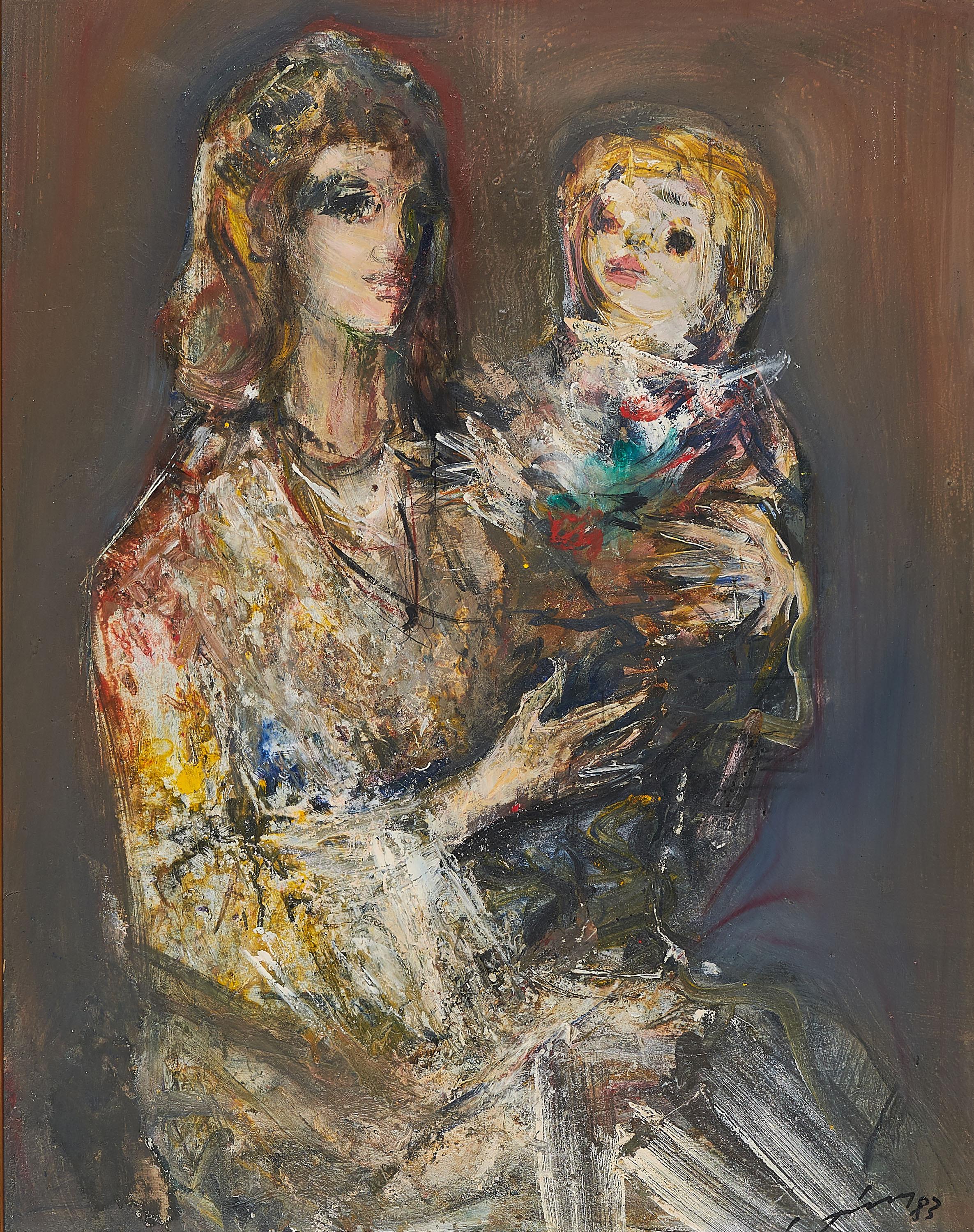 Friedrich Ritter Von Boor Bömches - Mutter mit Kind.