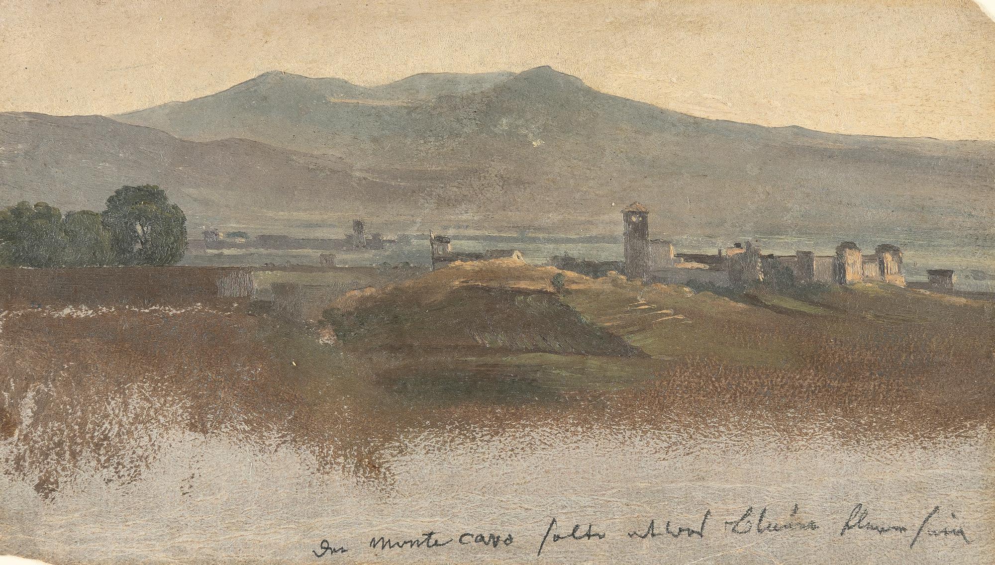 Friedrich Salathé - Der Monte Cavo von der Campagna aus gesehen