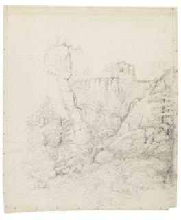 Friedrich Salathé - Felslandschaft am Rigi