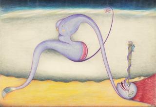 Friedrich Schröder-Sonnenstern - Spuckelinchen, Die Fernsen Und Stehkünstlerin