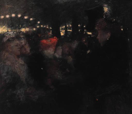 Friedrich Stahl - An evening at a Café