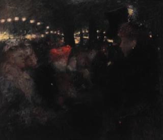 Friedrich Stahl - An evening at a Café