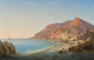 Friedrich Thöming - Amalfiküste. Um 1830.