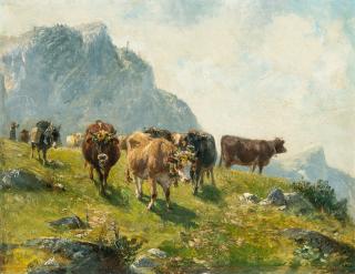 Friedrich Voltz - Almabtrieb