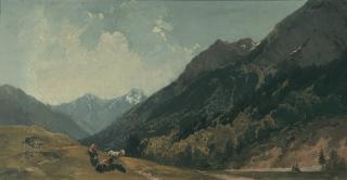 Friedrich Voltz - Blick ins Gebirge.