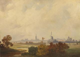Friedrich Voltz - Herbstlandschaft in Holland