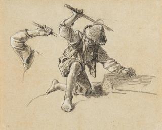 Friedrich Voltz - Studien zu einem Hirtenbub.