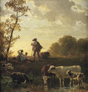 Friedrich Voltz - Watching the sunset