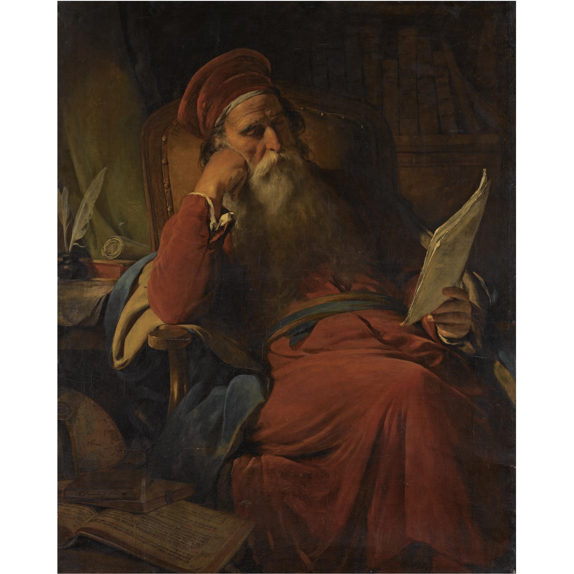 Friedrich Von Amerling - Austrian Gelehrter In Seiner Studierstube (Scholar In His Study)