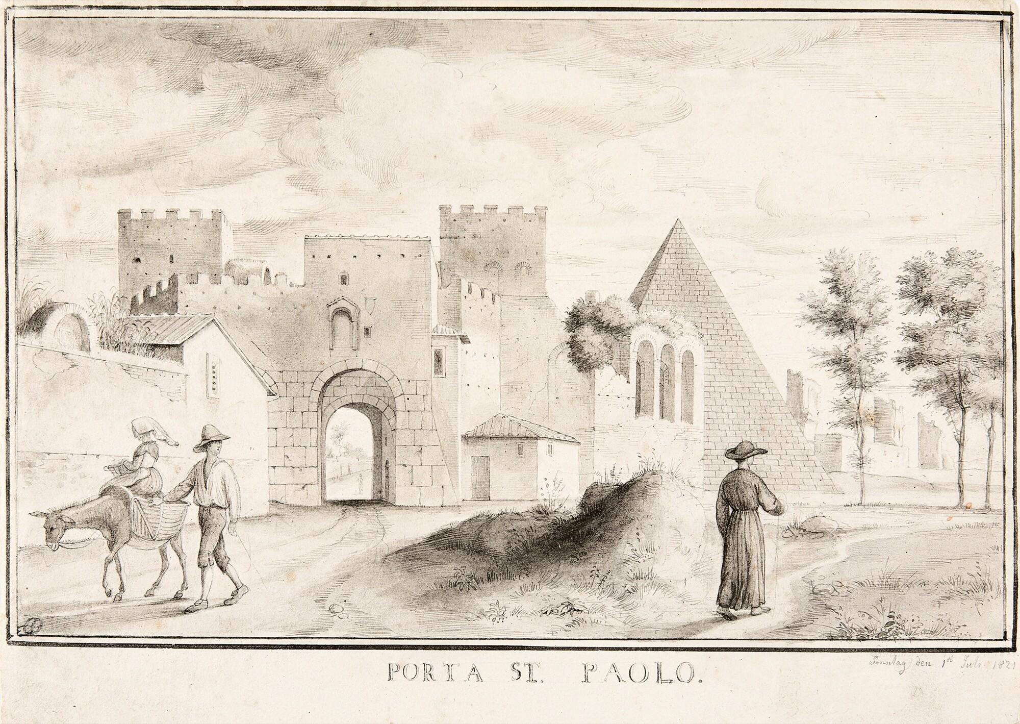 Friedrich von Olivier - „PORTA ST. PAOLO“.