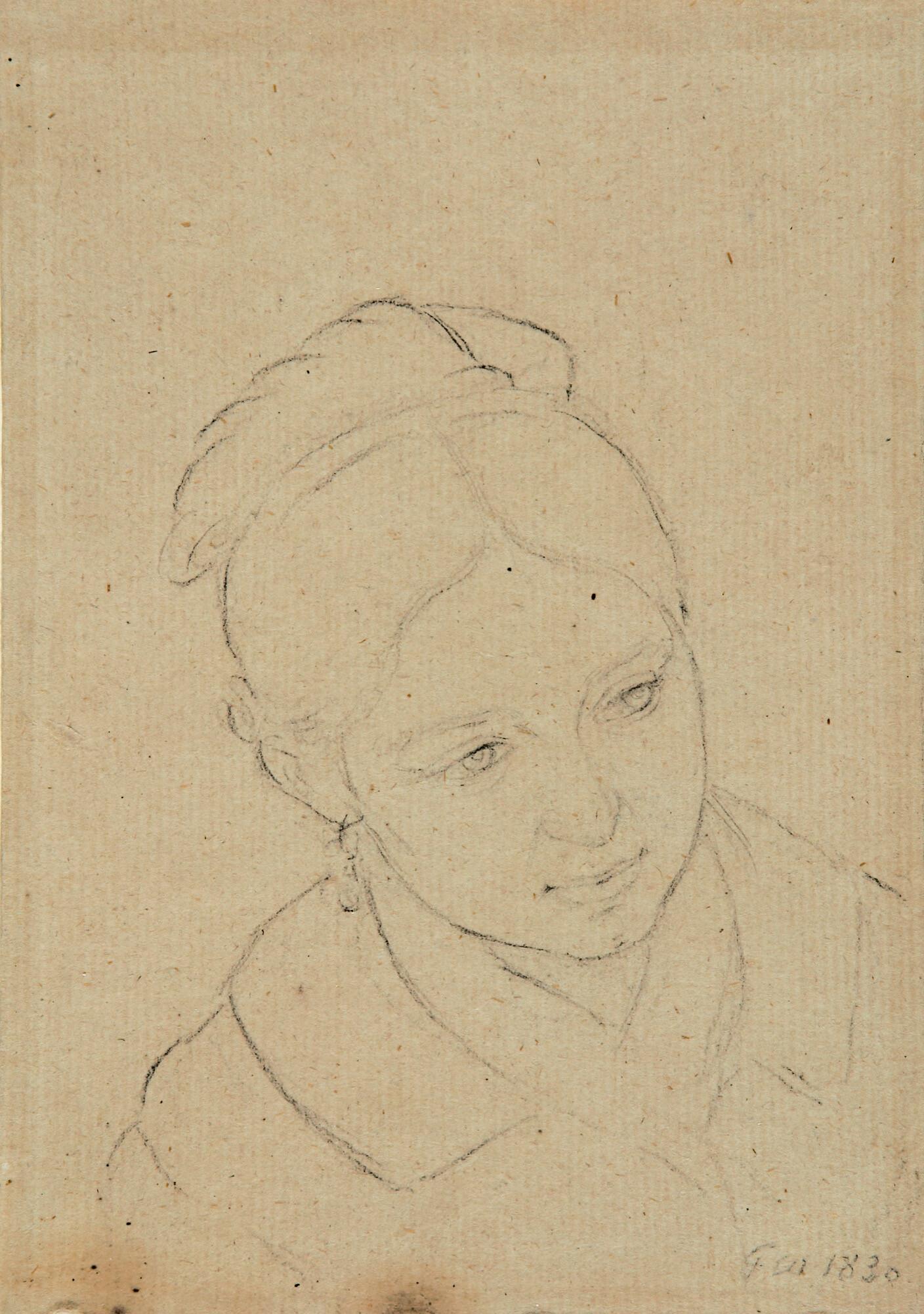 Friedrich Wasmann - Porträt einer jungen Meranerin.