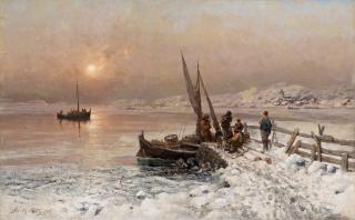 Frithjof Smith-Hald - Fishing in the winter