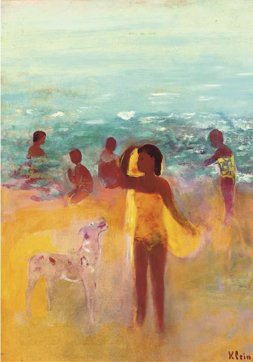 Frits Klein - Girl at the beach