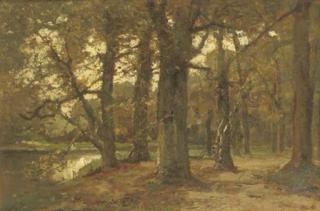 Frits Mondriaan - Vijver In \'T Haags Bosch: A Pond In A Forest