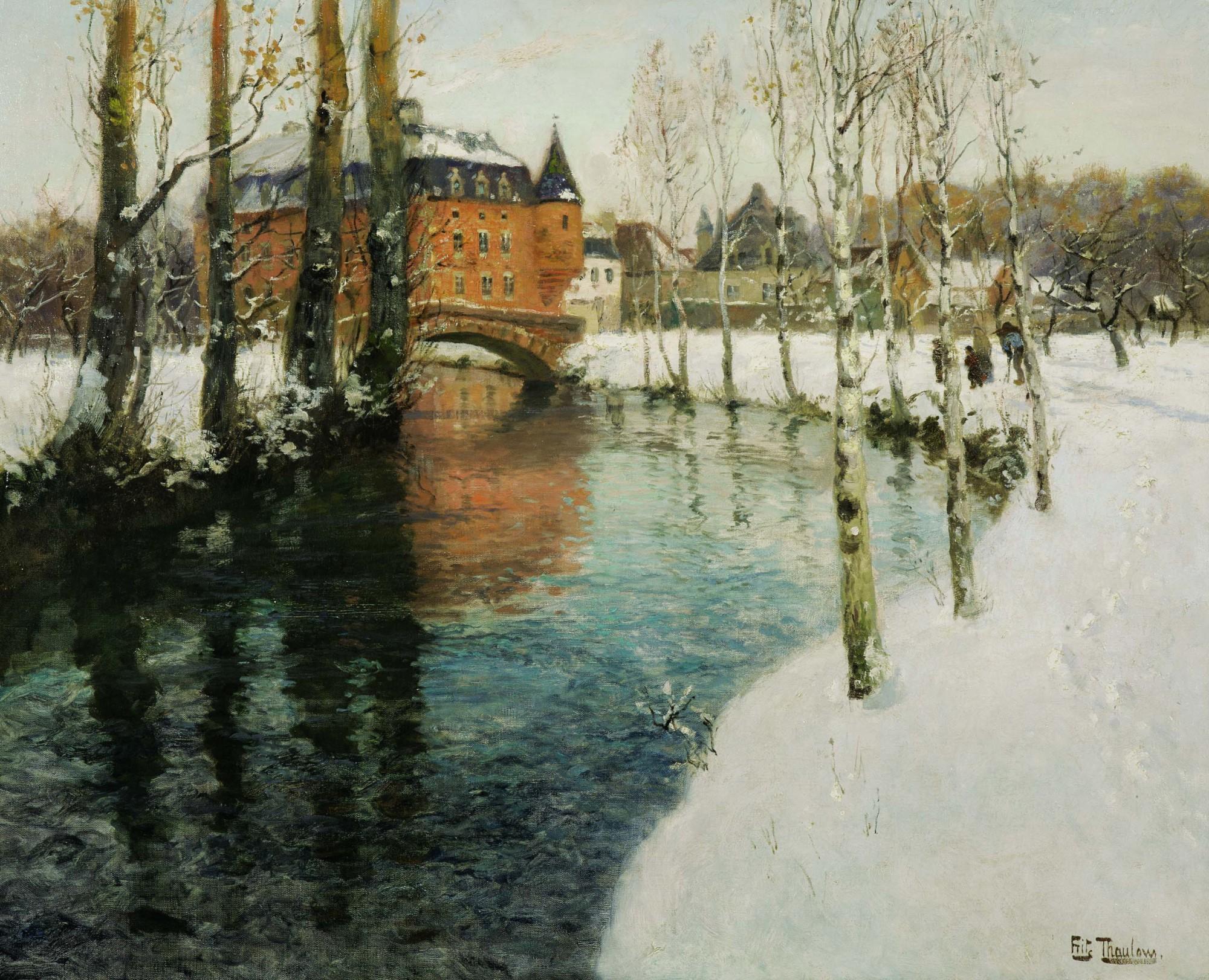 Frits Thaulow - A Château In Normandy