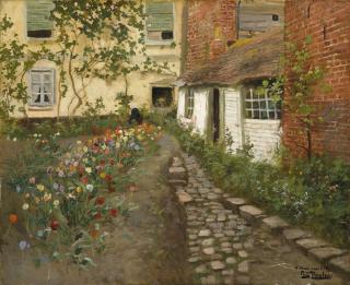 Frits Thaulow - A Garden Path