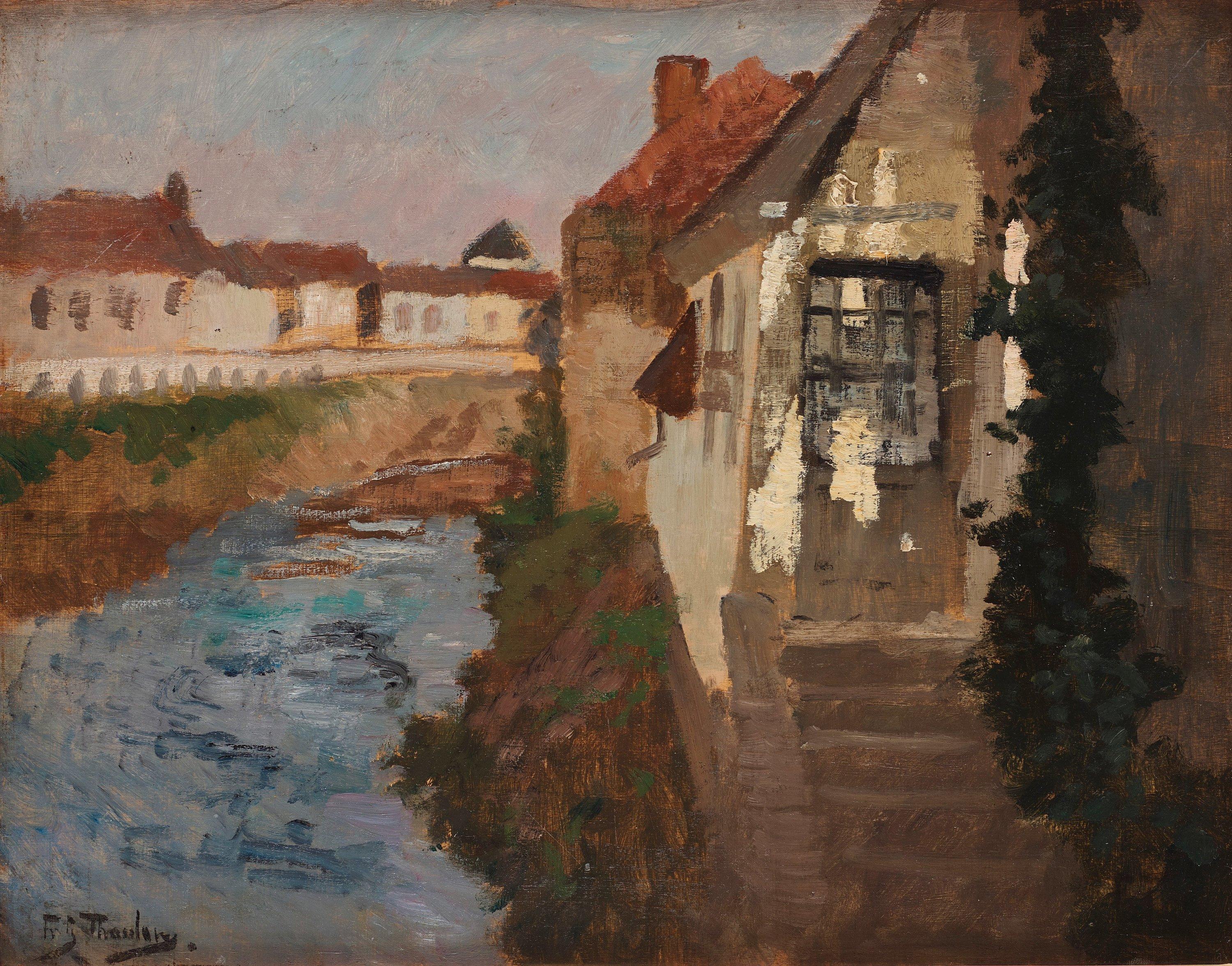 Frits Thaulow - House by the water