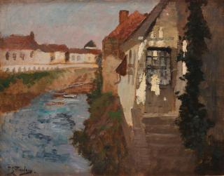 Frits Thaulow - House by the water