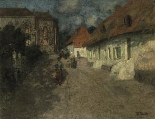 Frits Thaulow - Midnight Mass