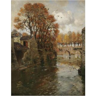 Frits Thaulow - Norwegian fra Quimperlé I Bretagne (Quimperlé, Bretagne)