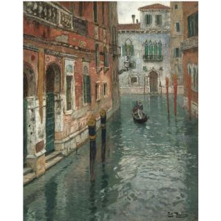 Frits Thaulow - Norwegian Fra Venezia (View Of Venice)