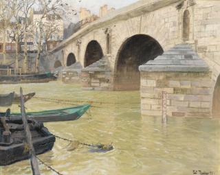 Frits Thaulow - Norwegian the Pont Marie, Paris