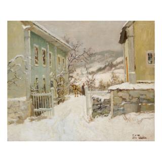 Frits Thaulow - Præstegaard I Norge (Clergy House In Norway)