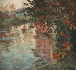 Frits Thaulow - River scene