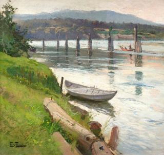 Frits Thaulow - Vid strandkanten