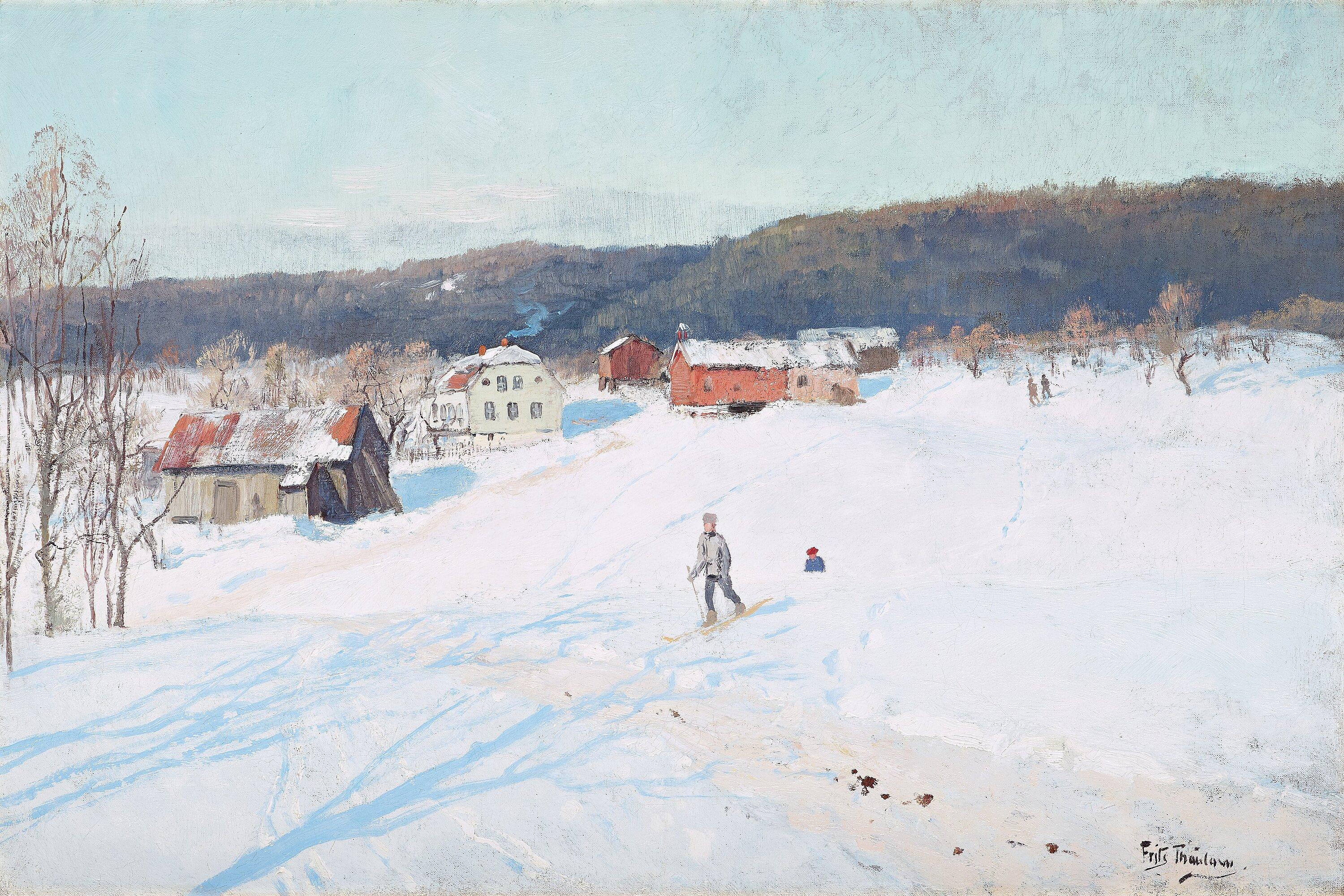 Frits Thaulow - Winter landscape