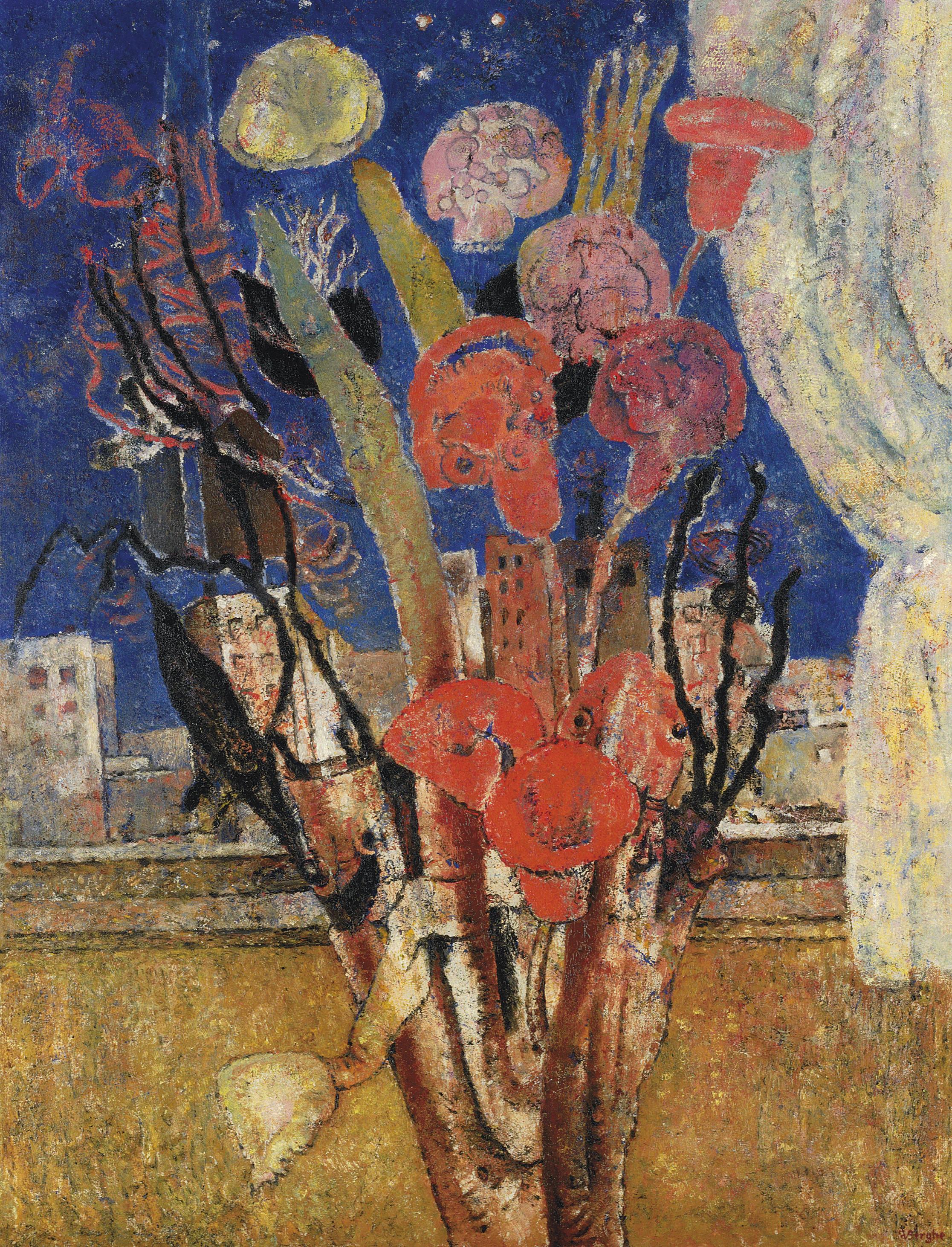 Frits Van Den Berghe - Bloemen over de stad (Fleurs sur la ville)