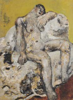 Frits Van Den Berghe - Seated Nude, Sleeping