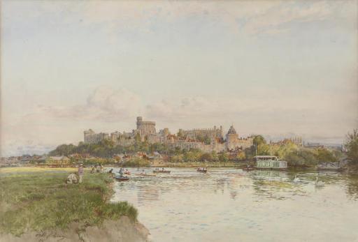 Fritz B. Althaus - Evening Light Over Windsor Castle