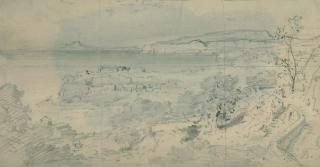 Fritz Bamberger - 2 Bll.: Blick auf den Golf von Neapel – Steilküste bei Le Havre.