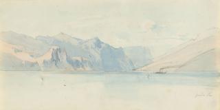 Fritz Bamberger - Blick auf den Gardasee.