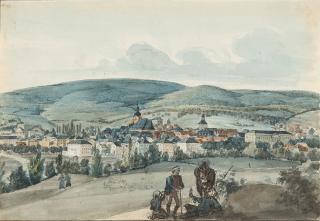 Fritz Bamberger - Blick auf Wiesbaden.