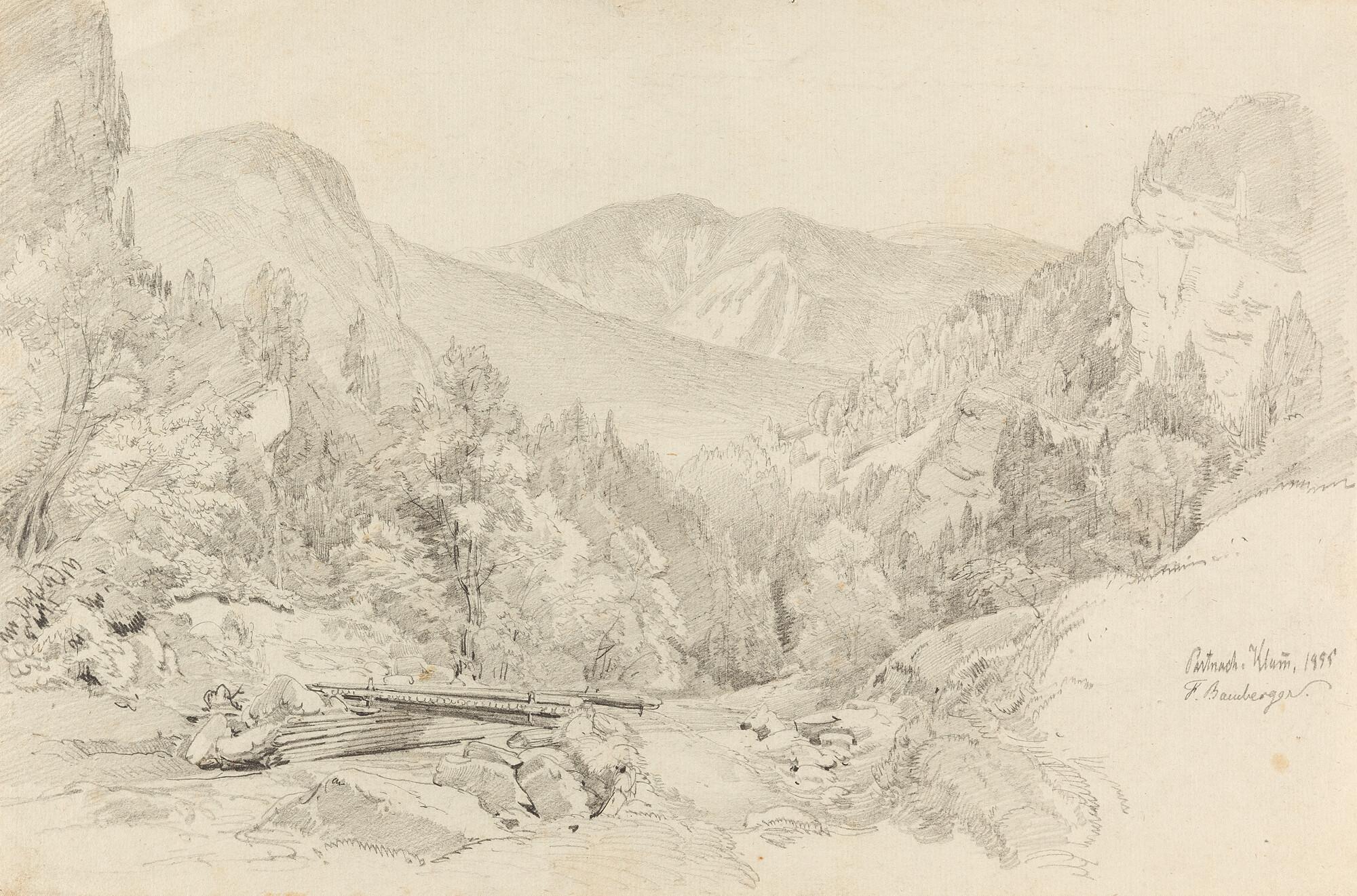 Fritz Bamberger - „Partnach Klamm“.