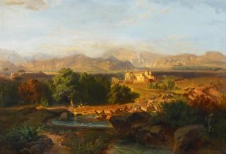 Fritz Bamberger - Weite südliche Landschaft