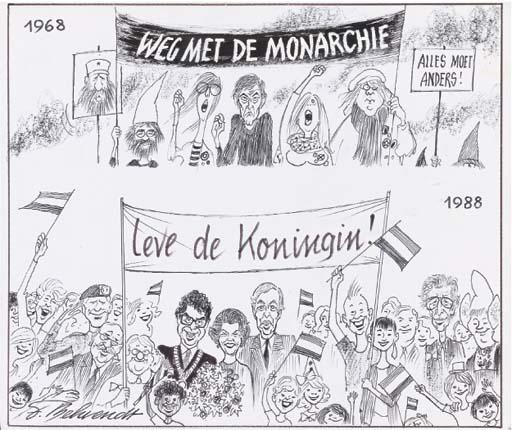 Fritz Behrendt - Weg met de monarchie - Leve de Koningin