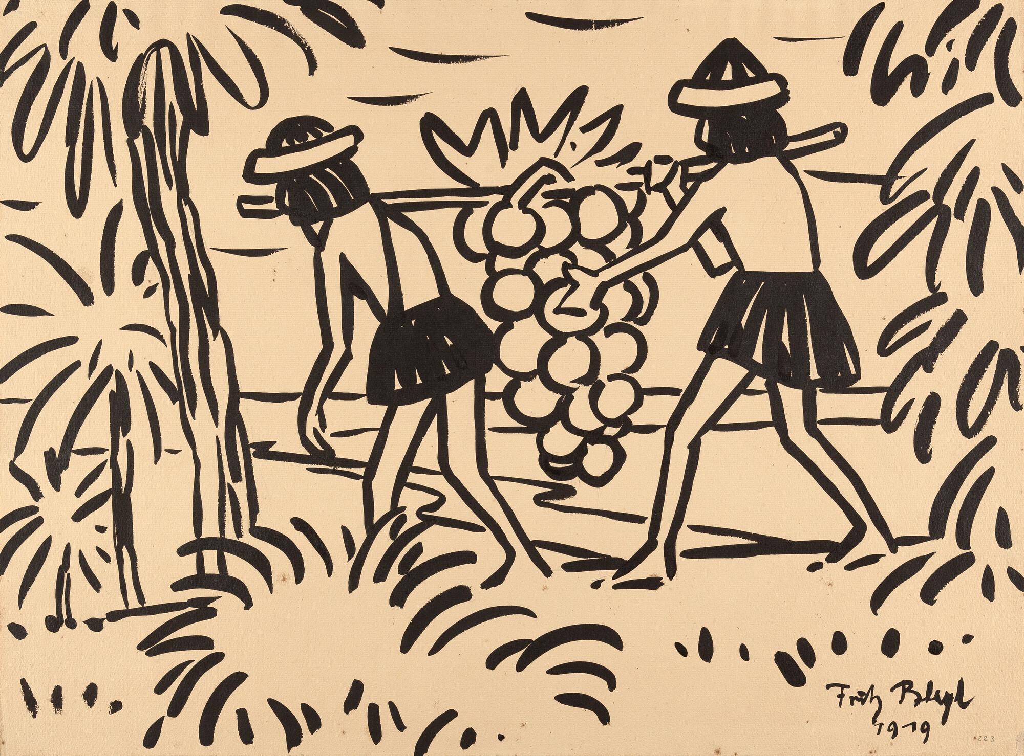 Fritz Bleyl - Traubenträger