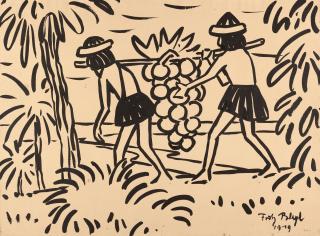 Fritz Bleyl - Traubenträger