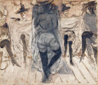 Fritz Burkhardt - Cancan-Tänzerinnen.