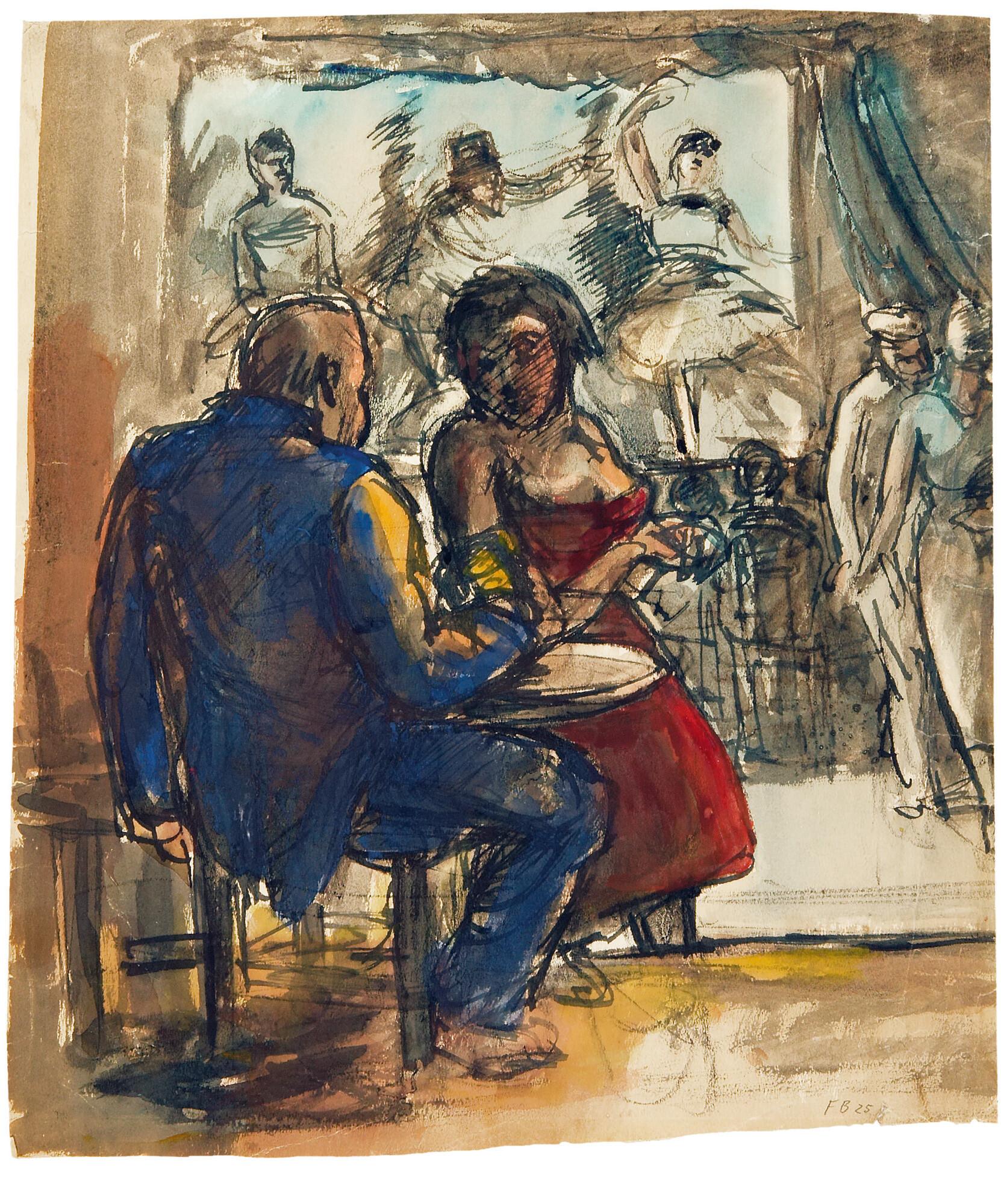 Fritz Burkhardt - Im Tanzcafé.