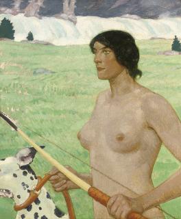Fritz Erler - Diana the huntress