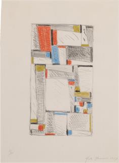 Fritz Glarner - Color Drawing for Relational Painting